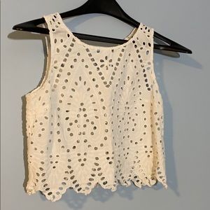 White Tank with Cutouts